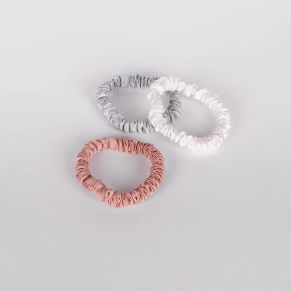 SCRUNCHIES - SILVER, IVORY & ROSEGOLD_ 2
